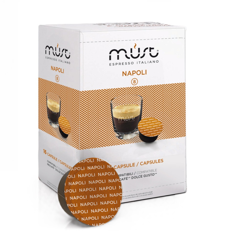 Кофе в капсулах MUST Dolce Gusto Napoli (Неаполь), в капсулах, 16 шт