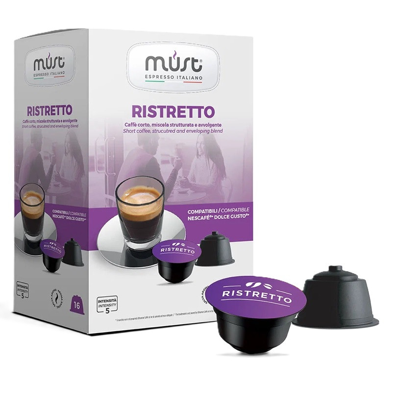 Кофе в капсулах MUST Dolce Gusto Ristretto (Ристретто), в капсулах, 16 шт