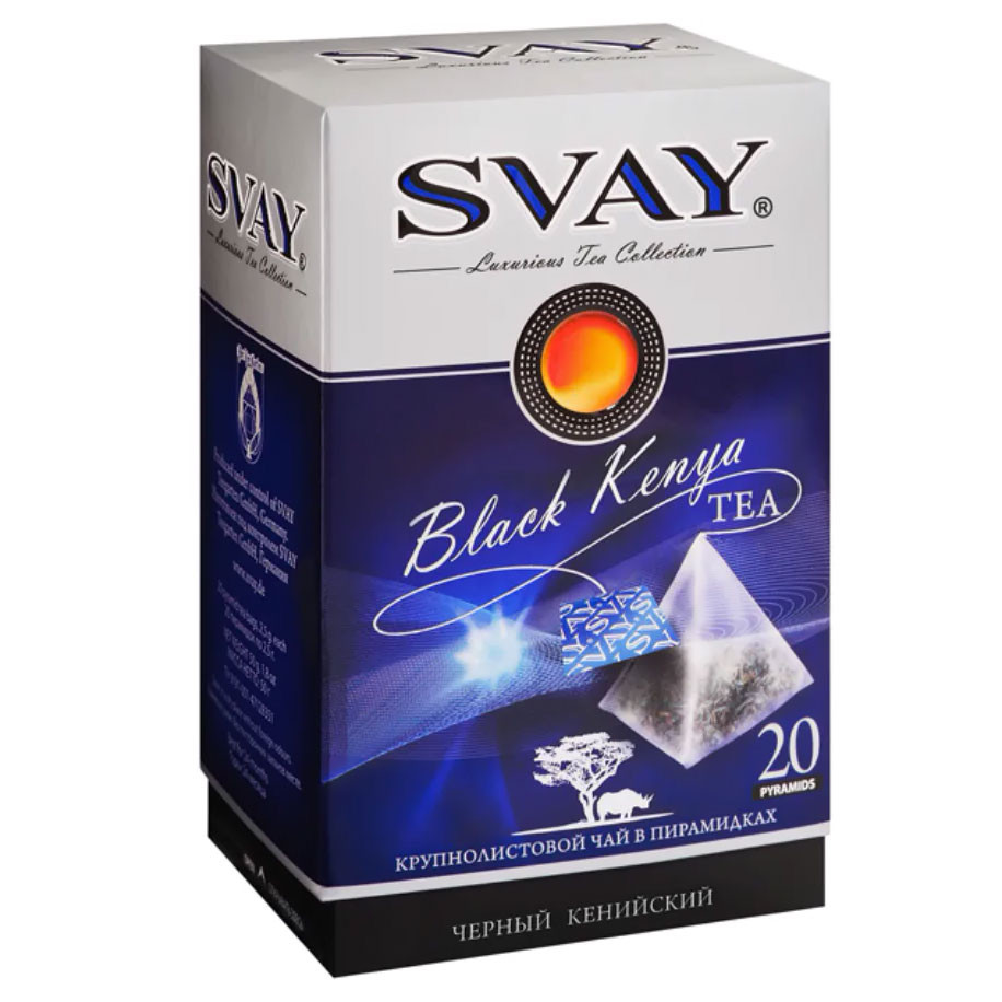 Чай Svay Black Kenya (Черный кенийский), в пирамидках, 20шт