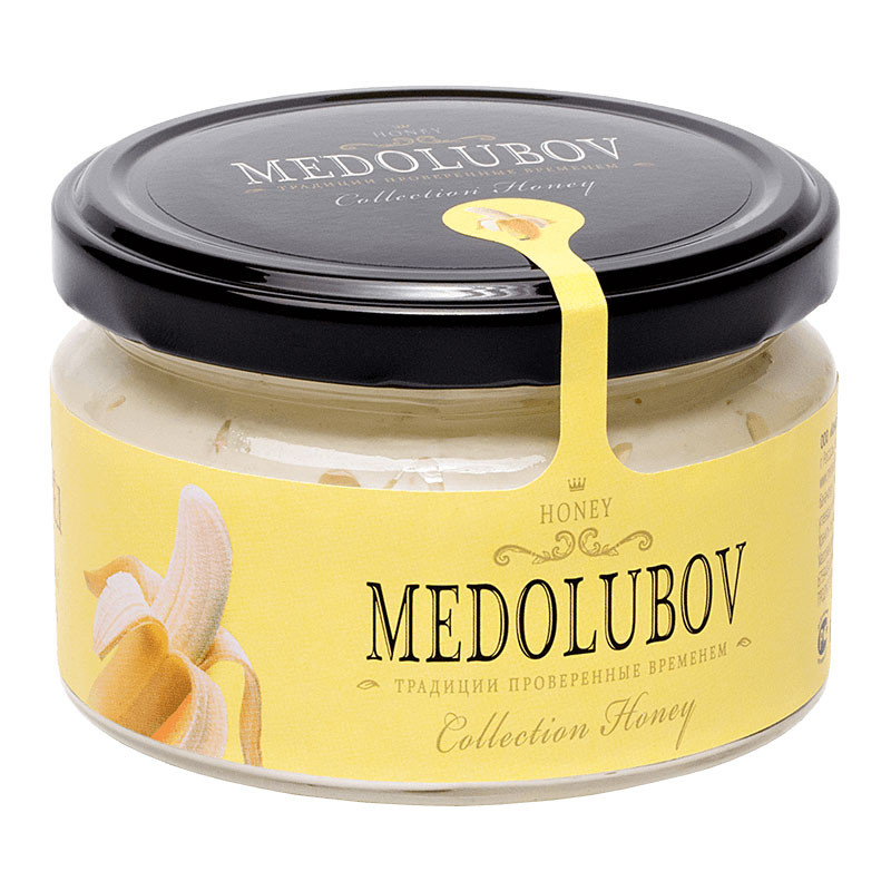 Крем-мёд Медолюбов с Бананом, 250мл