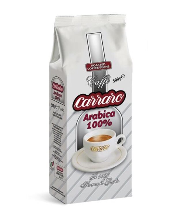Кофе в зернах Carraro Puro Arabica (Пуро Арабика) 500г