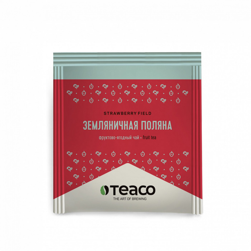 Чай Teaco Земляничная Поляна, фруктовый, в пакетиках, 150шт