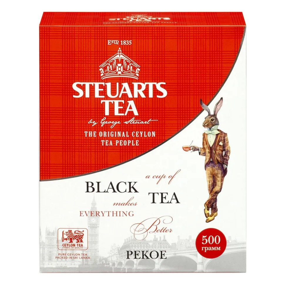 Чай Steuarts PEKOE (Пеко), черный листовой, 500г