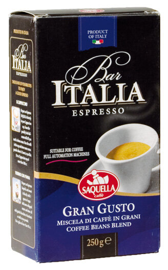 Кофе молотый Saquella Bar Italia Gran Gusto (Бар Италия Гран Густо) 250г