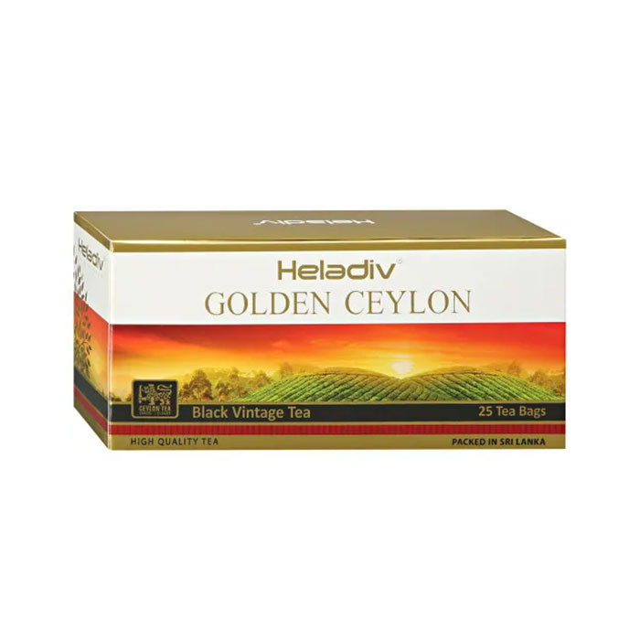 Чай Heladiv Golden Ceylon Vintage Black Tea (Винтажный Черный Чай), в пакетиках, 25шт