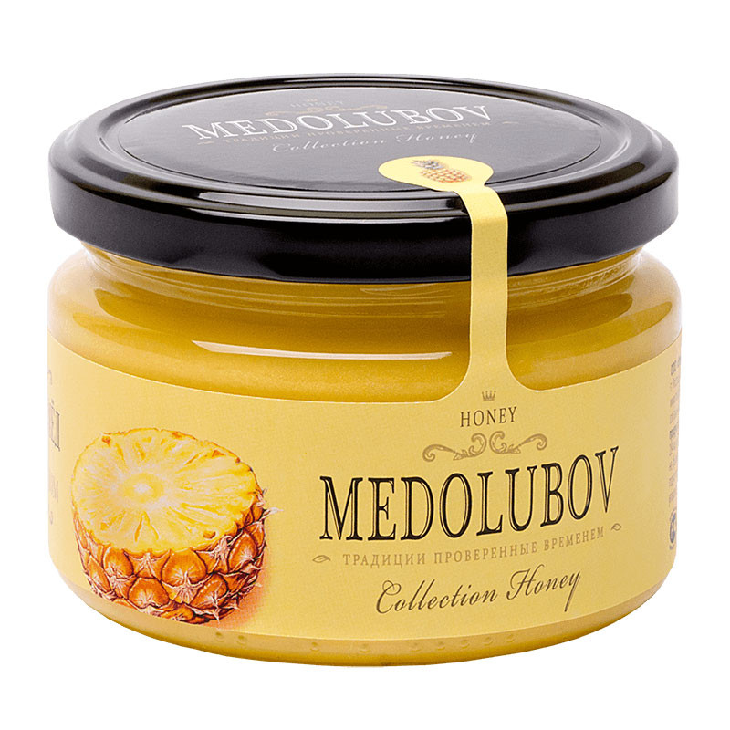 Крем-мёд Медолюбов с Ананасом, 250мл