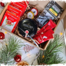 Подарочный набор Новогодний подарочный набор  "Чай листовой в ассортименте с крем медом и порцией счастья"
