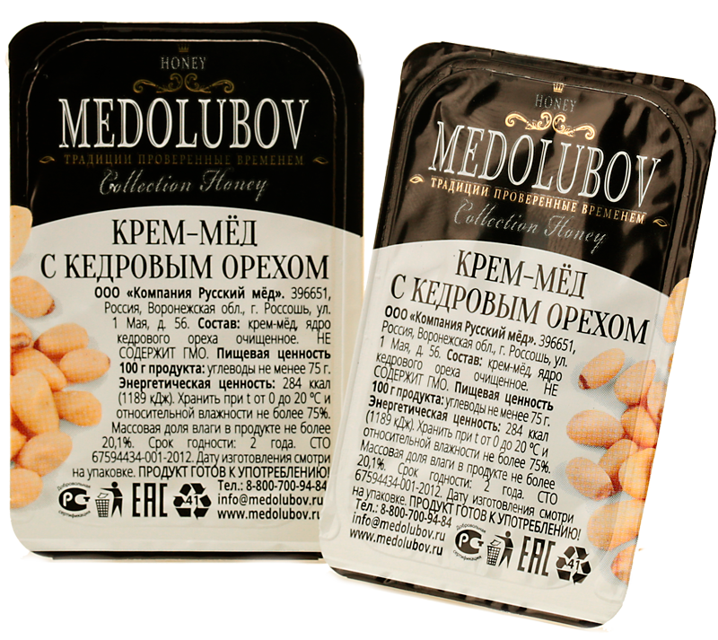 Medolubov Крем-мёд в ассортименте (блистер)