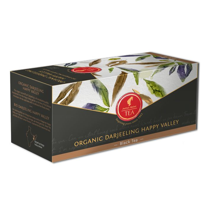 Чай Julius Meinl Organic Darjeeling Happy Valley (Органический Дарджилинг Счастливая Долина) листовой в пирамидках 18шт