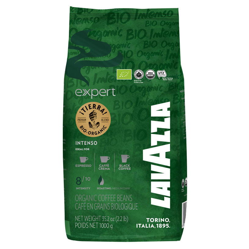 Кофе в зернах Lavazza Tierra Bio Organic Intenso (Тиерра Био Органик Интенсо) в зернах, 1кг