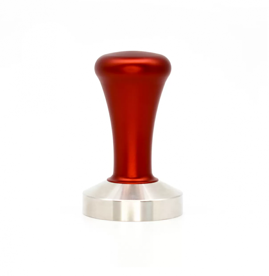 Темпер для кофе D 58 мм (нержавейка сталь, красная ручка) P.L Barbossa