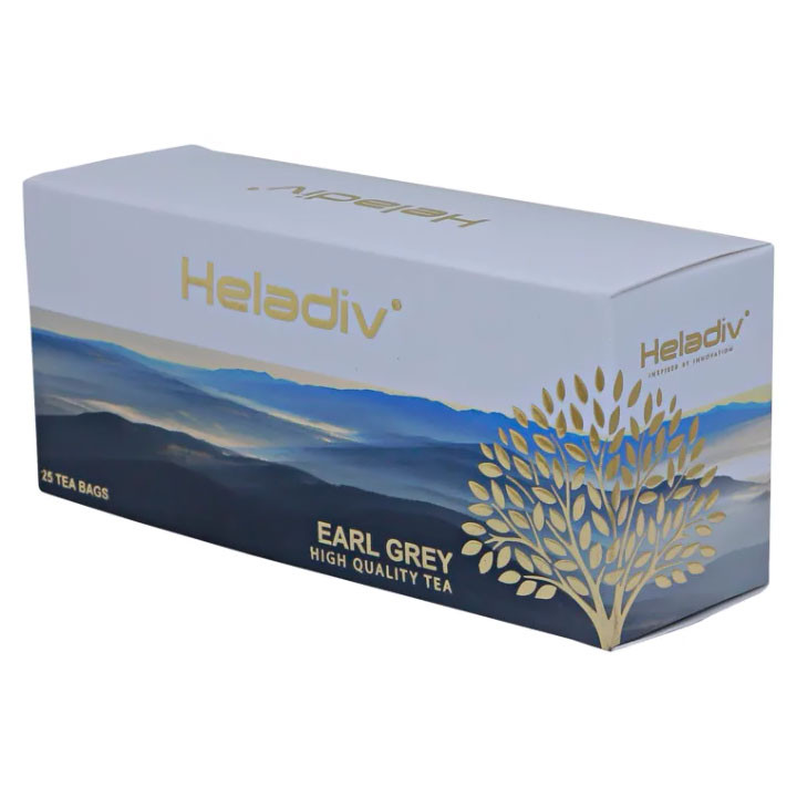 Чай Heladiv Earl Grey (Эрл грей) в пакетиках, 25шт.