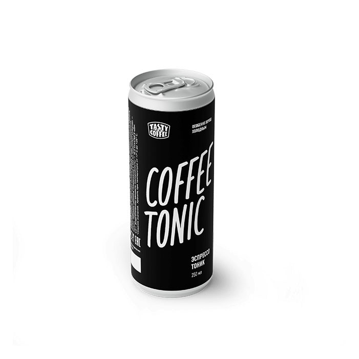 Кофе Tasty Coffee "Coffee Tonic" (Кофейный тоник), готовый напиток в ж/б, 250мл