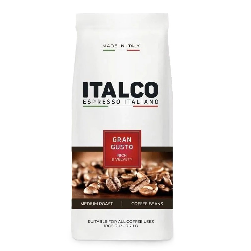 Кофе в зернах Italco Gran Gusto (Гран Густо), в зернах, 1 кг
