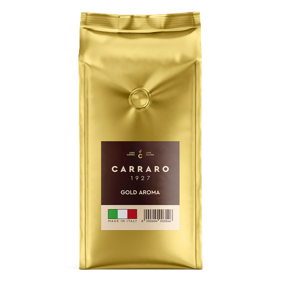 Кофе в зернах Carraro Gold Aroma (Голд Арома), в зернах, 1кг