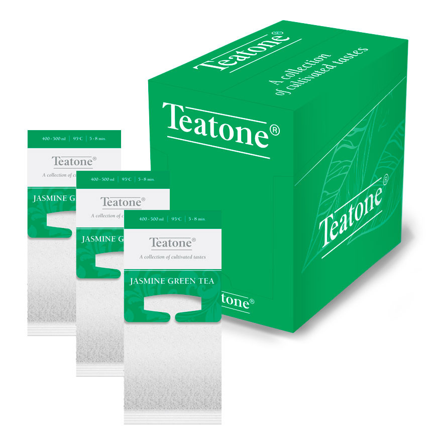 Чай Teatone Jasmine Green Tea (Зелёный с ароматом жасмина), в пакетиках на чайник по 4гр, 150шт