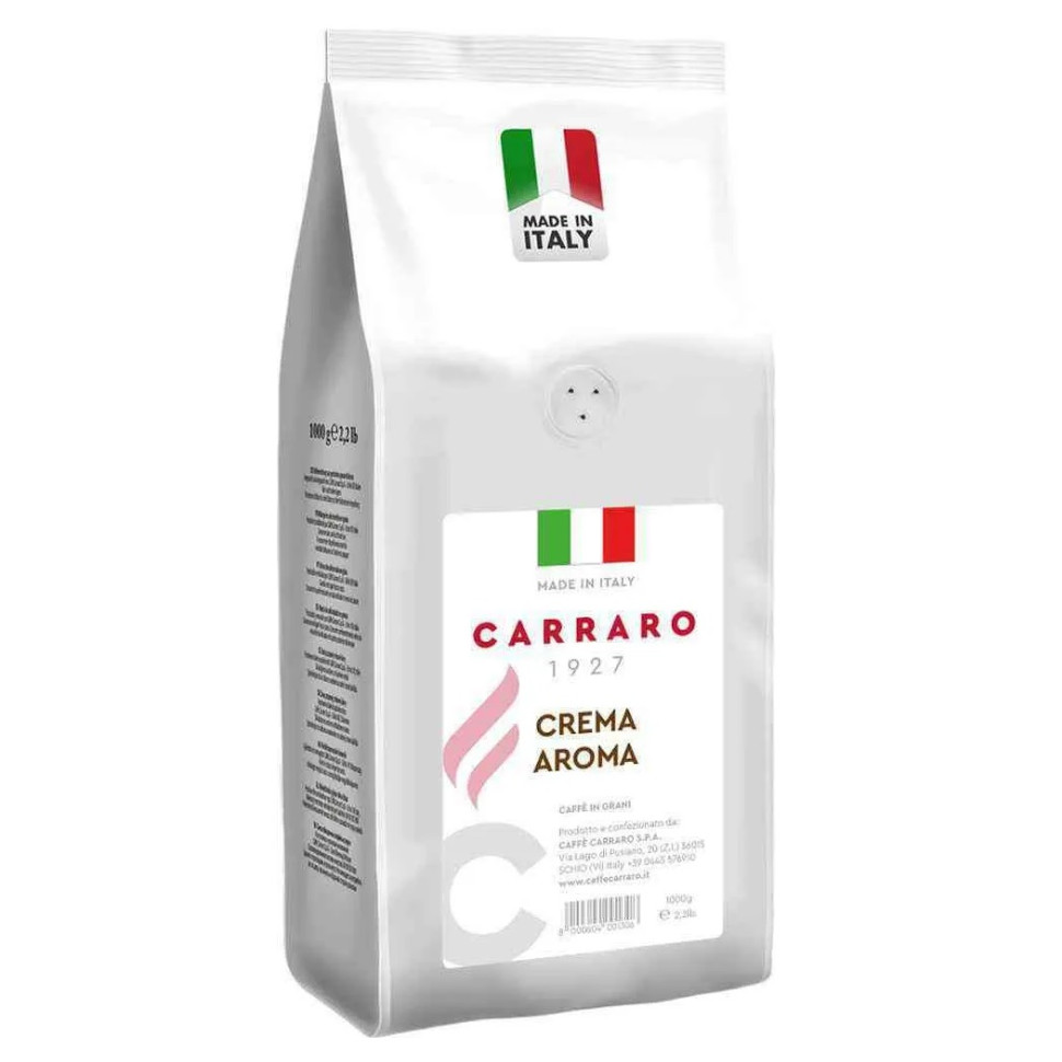 Кофе в зернах Carraro Crema Aroma (Крема Арома), в зернах, 1кг