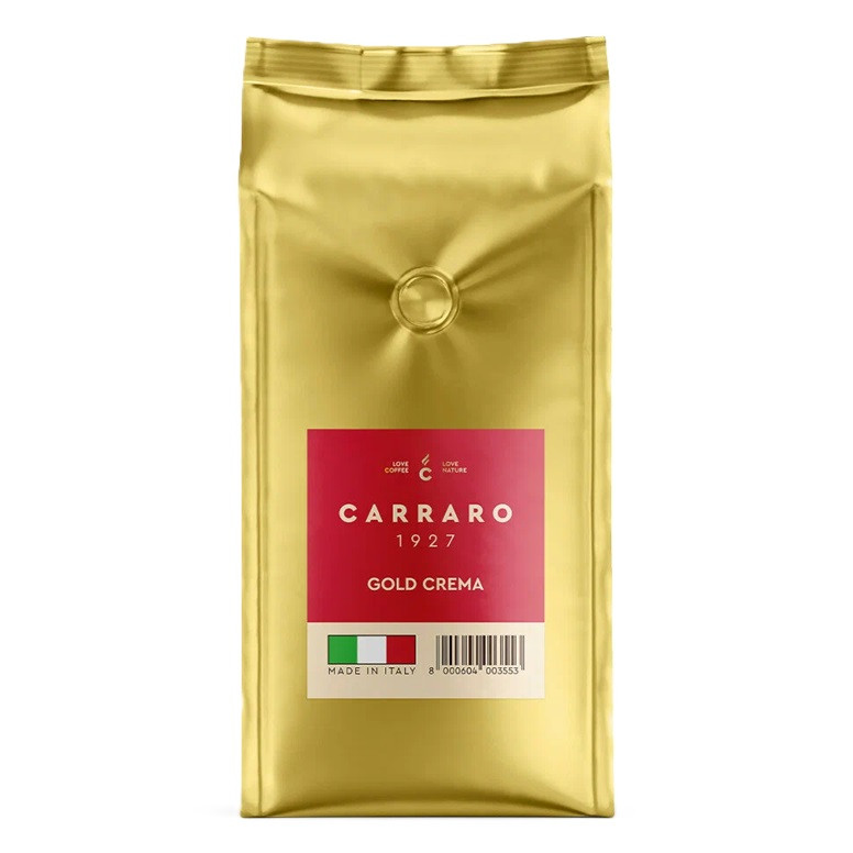 Кофе в зернах Carraro Gold Crema (Голд Крема), в зернах, 1кг