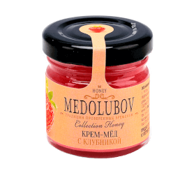 Крем-мёд Медолюбов с Клубникой, 40мл