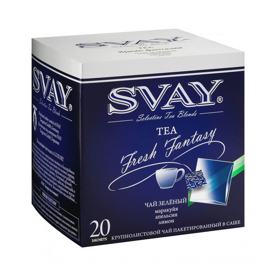 Чай Svay Fresh Fantasy (Яркие фантазии) в пакетиках, 20шт