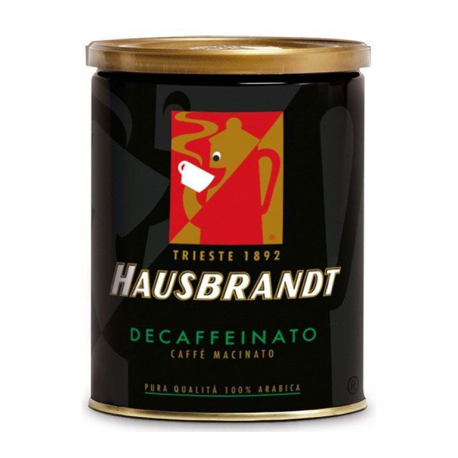 Кофе молотый Hausbrandt Decaffeinato (без кофеина), молотый, ж/б, 250г