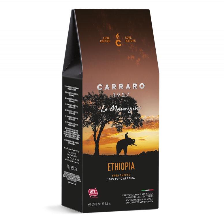 Кофе молотый Carraro Ethiopia (Эфиопия), в/у, 250г