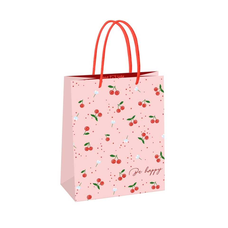 Пакет Cherry (Вишня), крафт, (18*23*10)