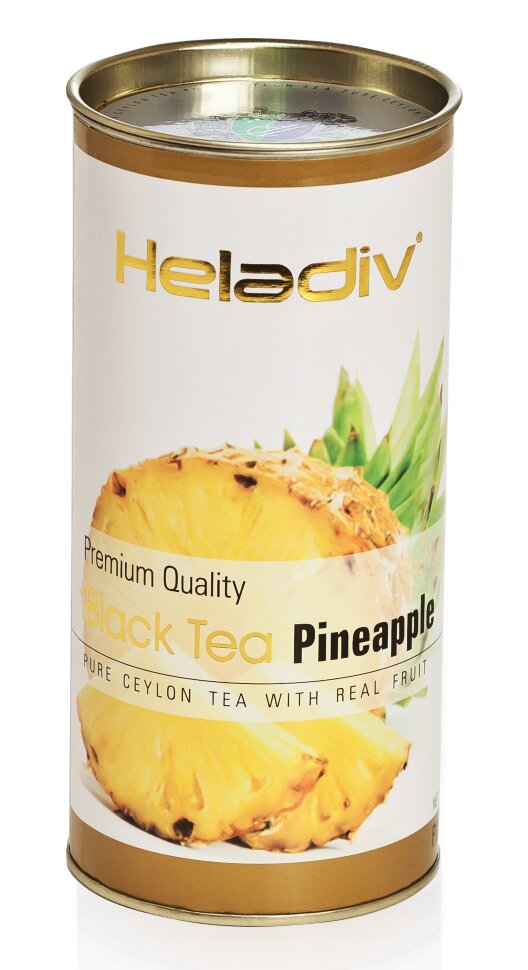 Чай Heladiv Pineapple (ананас), черный листовой, в тубе, 100г