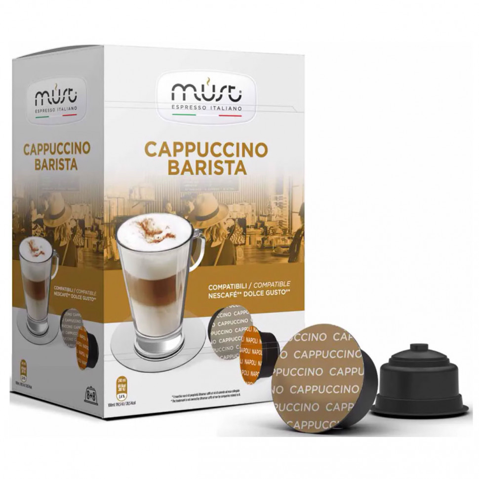 Кофе в капсулах MUST Cappucino Barista, стандарта Dolce Gusto, 16шт