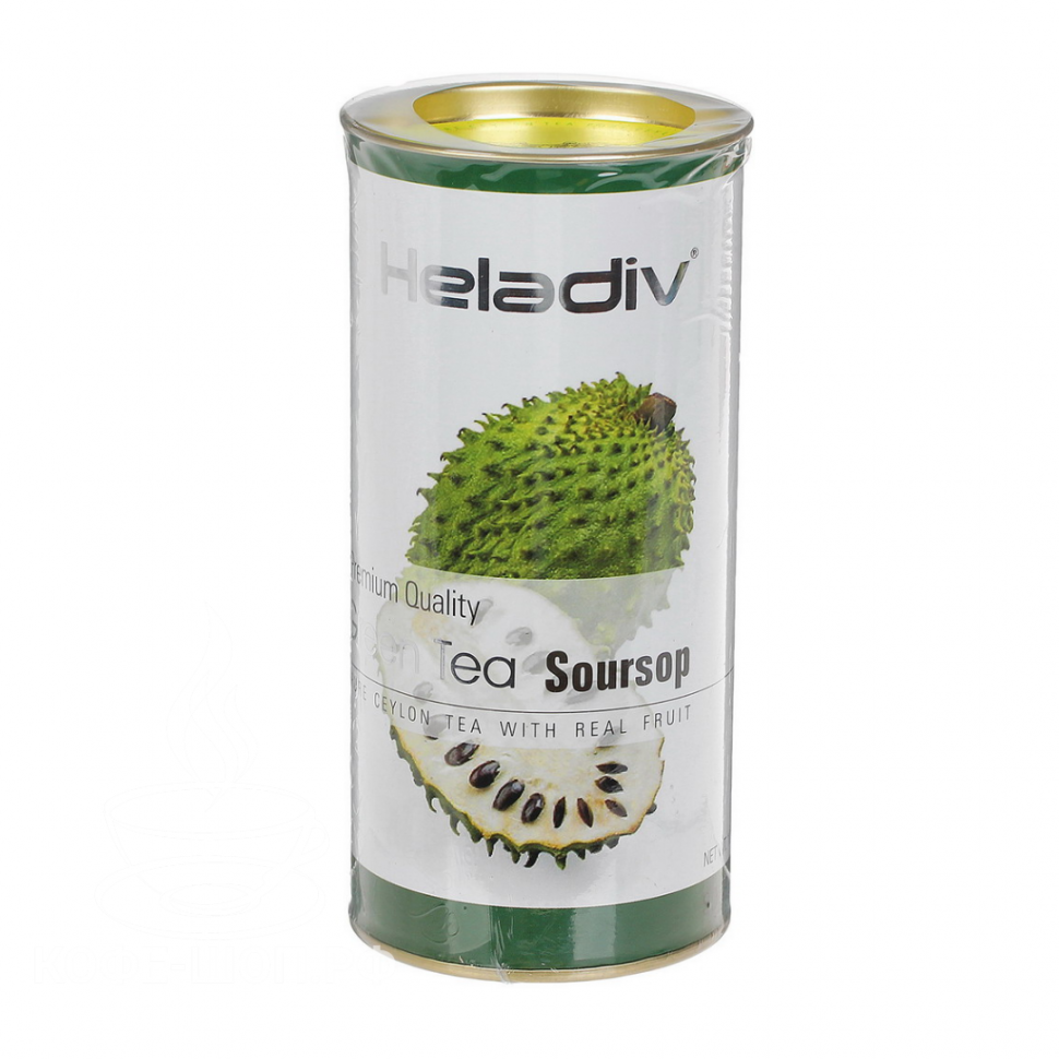 Чай Heladiv Soursop (с саусепом), зеленый листовой, в тубе, 100г
