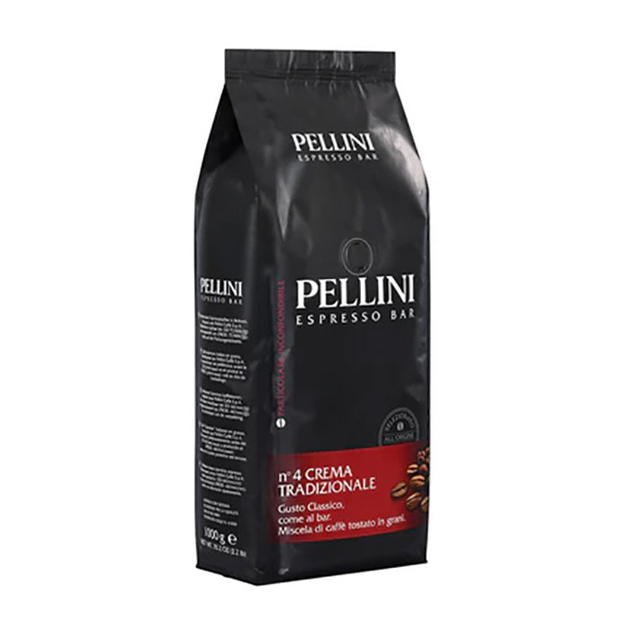 Кофе в зернах Pellini №4 Crema Tradizionale (Крема Традиционале), в зернах, 1кг