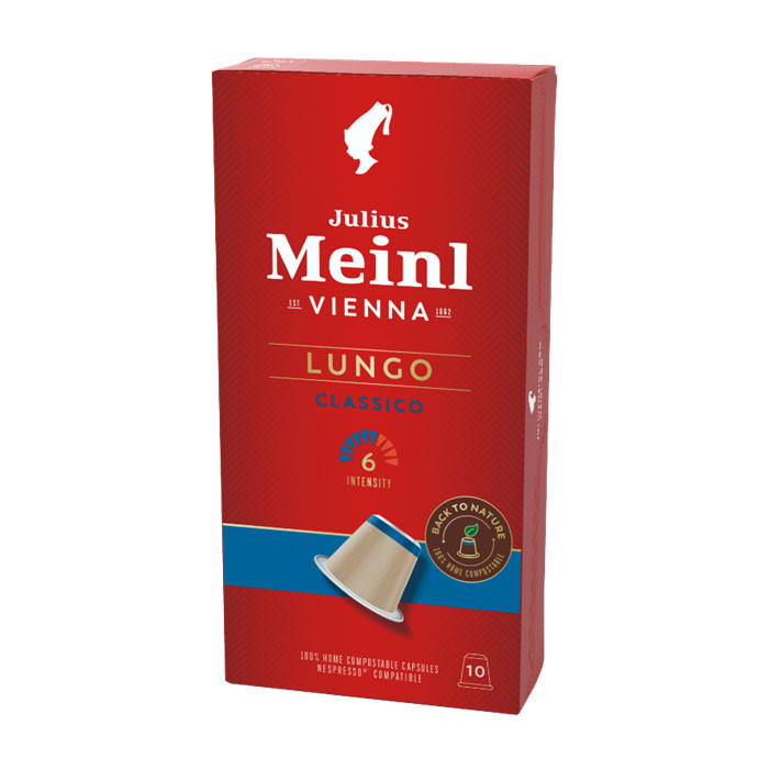 Кофе в капсулах Julius Meinl Lungo Classico (Лунго Классико), в капсулах, стандарта Nespresso,10шт
