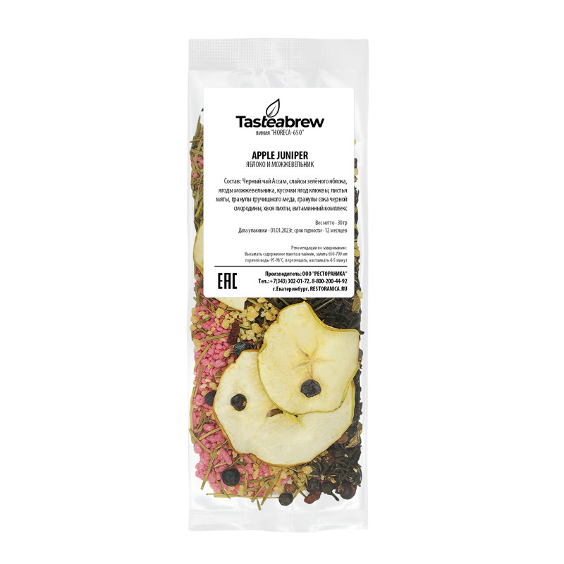 Чай Tasteabrew Apple and juniper (Яблоко и можжевельник), на чайник 650 мл, 30г