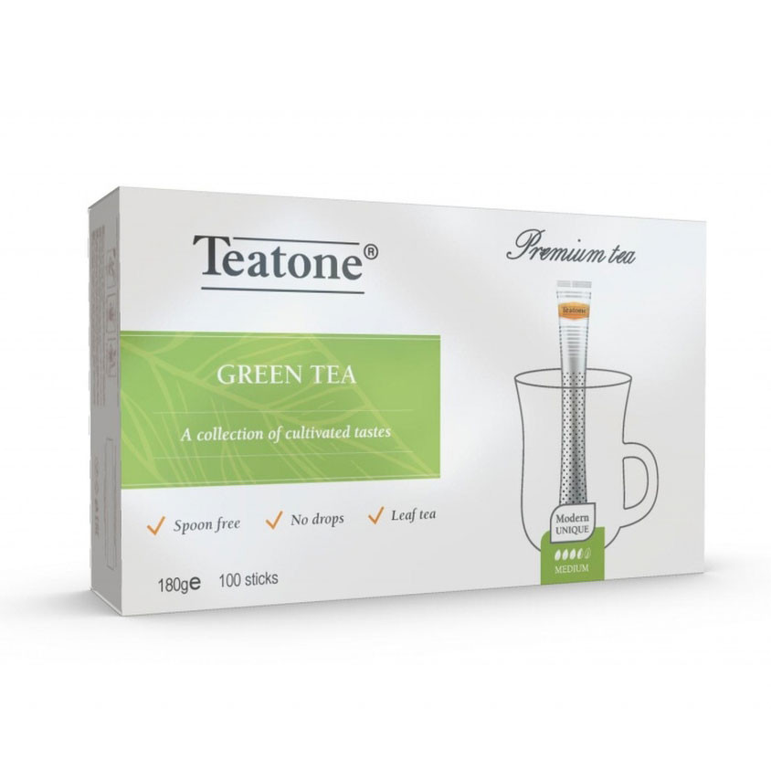 Чай Teatone Green Tea (Зеленый чай) в стиках, 100шт.