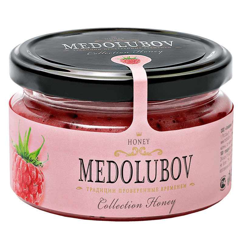 Крем-мёд Медолюбов с Малиной, 250мл