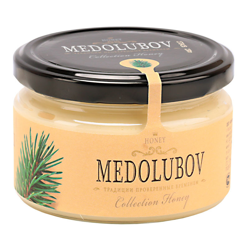 Крем-мёд Медолюбов с Живицей (светлый), 250мл