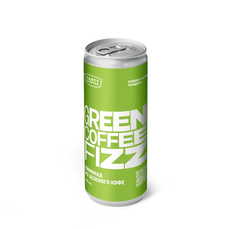 Кофе Кофе в банках Tasty Coffee Лимонад "Green Coffee", готовый, в ж/б