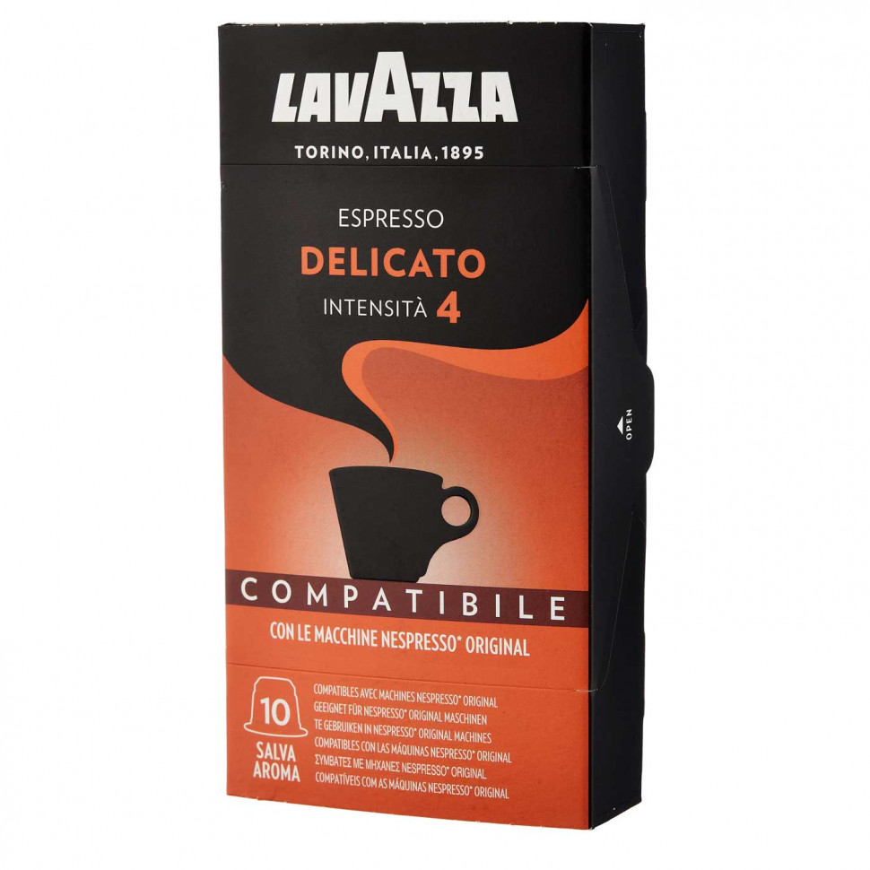 Кофе в капсулах Lavazza Espresso Delicato, в капсулах, стандарта Nespresso, 10шт