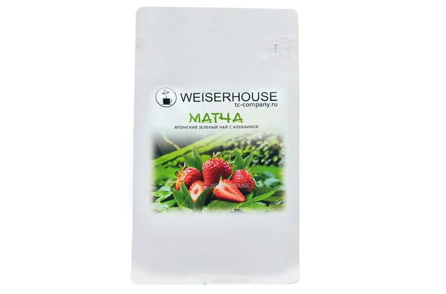 Чай Weiserhouse Матча с клубникой, зеленый, 200г