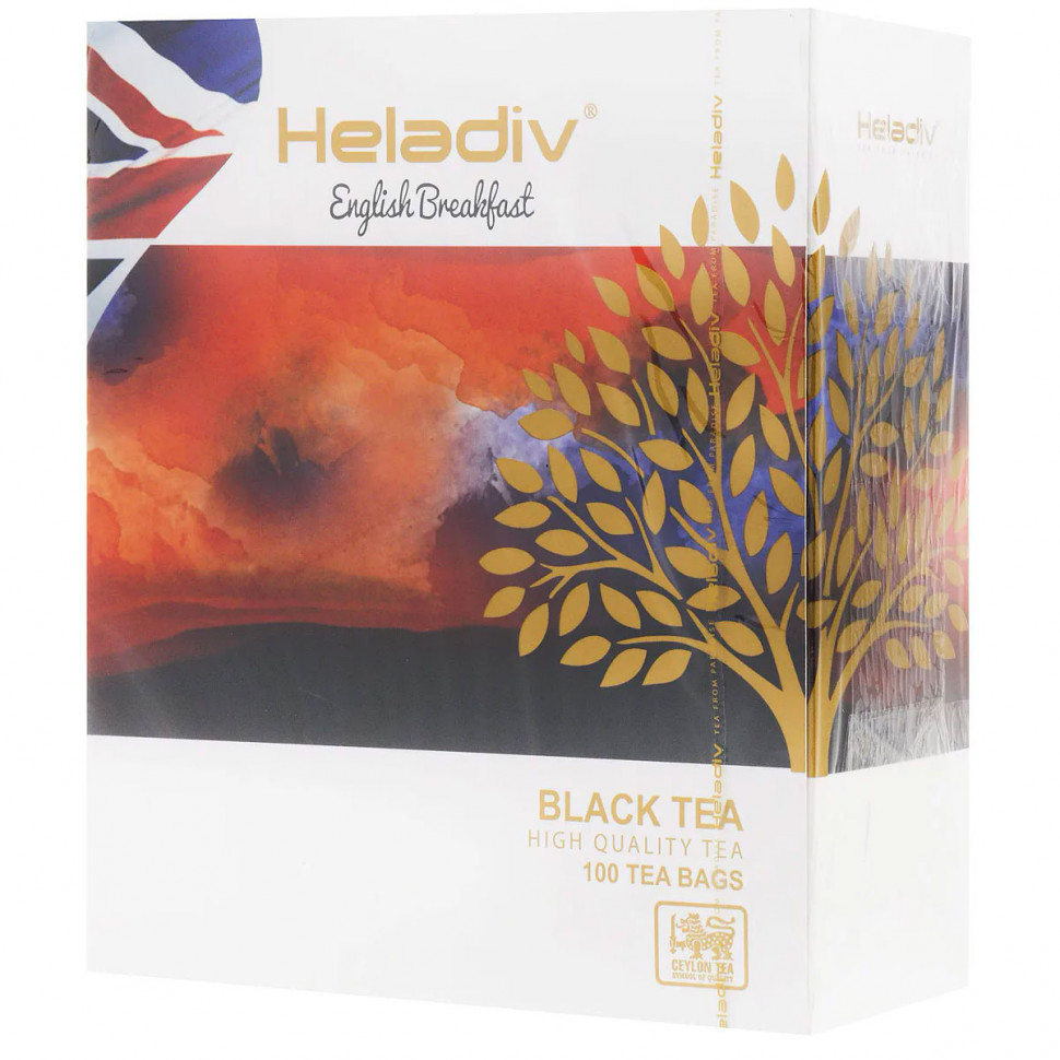 Чай Heladiv English Breakfast (Английский Завтрак), черный, в пакетиках, 100шт