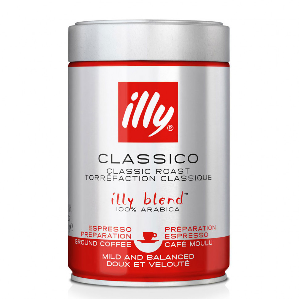 Кофе молотый illy Classico (Классико) средней обжарки, 250г