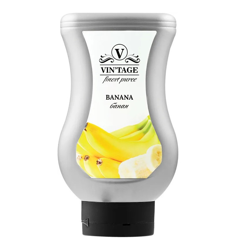 Сок-пюре Концентрат на фруктовой основе (пюре) VINTAGE Banana (Банан), 500мл