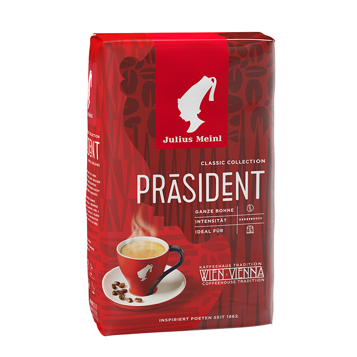 Кофе в зернах Julius Meinl Präsident (Президент, классическая коллекция), в зернах, 500г