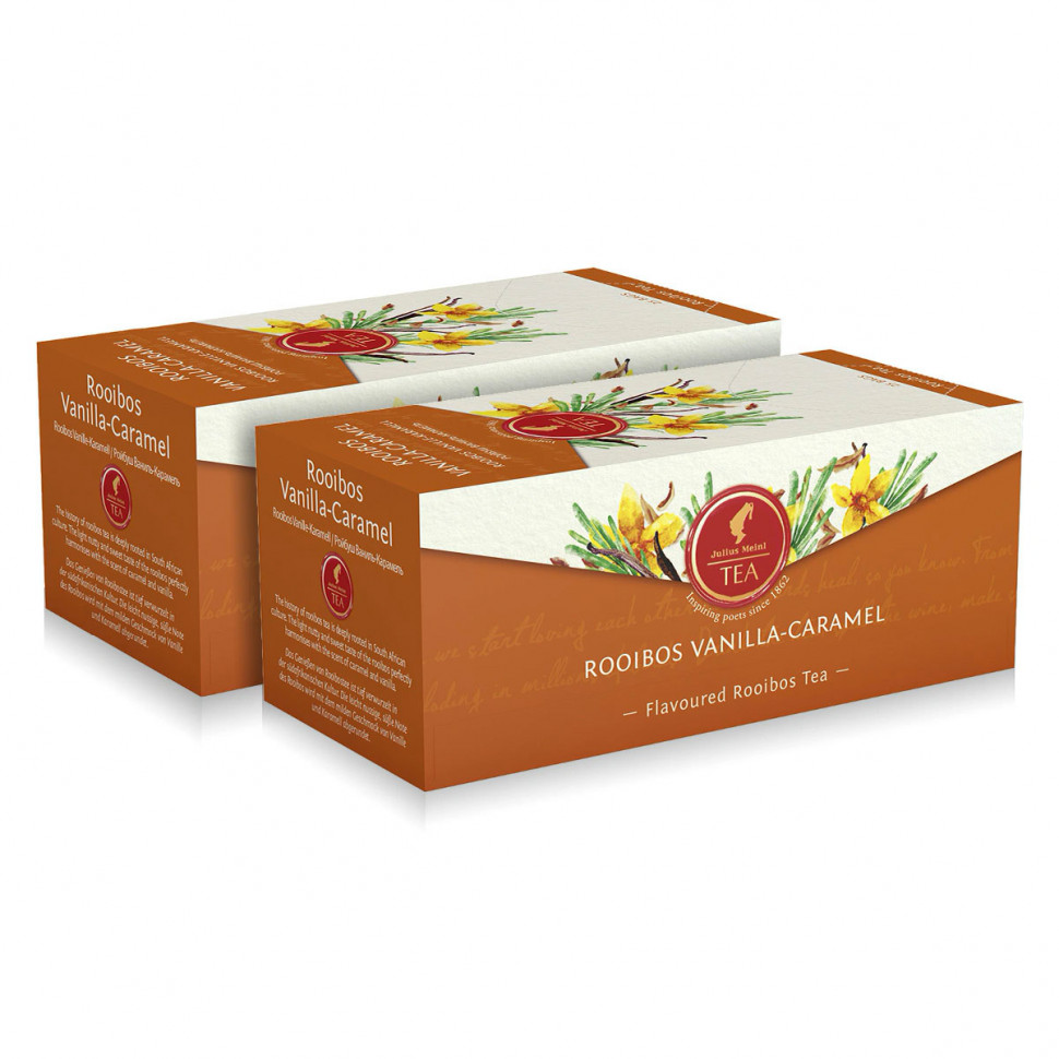 Чай Julius Meinl Rooibos Vanilla-Caramel (Ройбуш Ваниль-Карамель) в пакетиках, 2x25шт