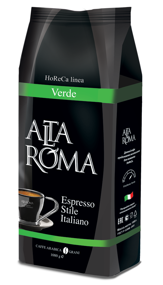 Кофе в зернах Alta Roma Verde (Верде) 1кг