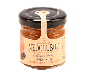 Крем-мёд Медолюбов с Фундуком и Изюмом, 40 мл