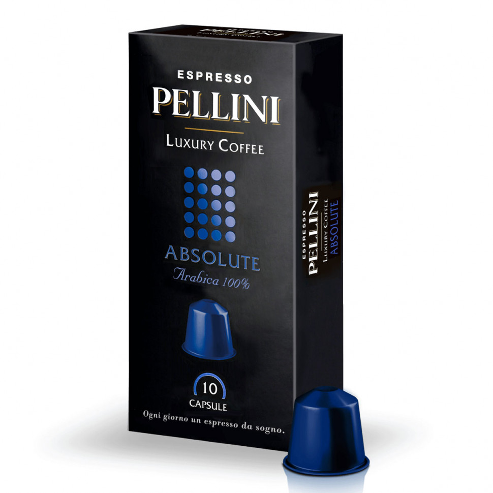 Кофе в капсулах Pellini Absolute (Абсолют) стандарта Nespresso, 10шт