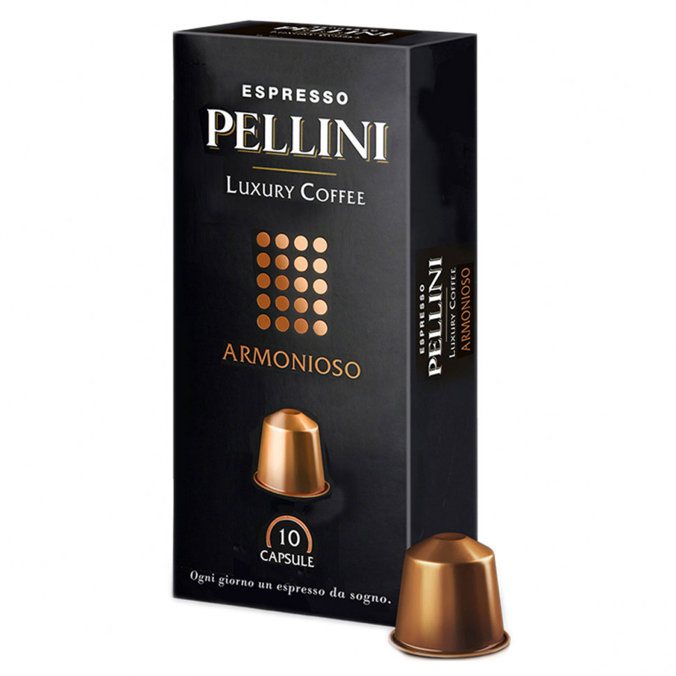 Кофе в капсулах Pellini Armonioso (Армониозо) стандарта Nespresso, 10шт